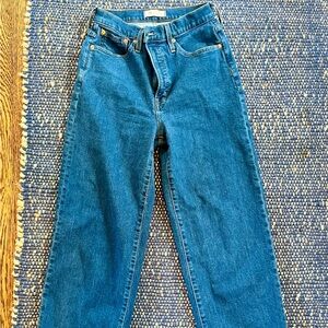 Madewell Curvy Vintage Cut Wide Leg Jeans Size 28